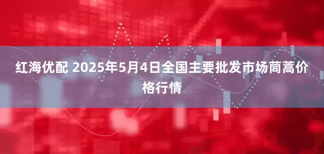 红海优配 2025年5月4日全国主要批发市场茼蒿价格行情